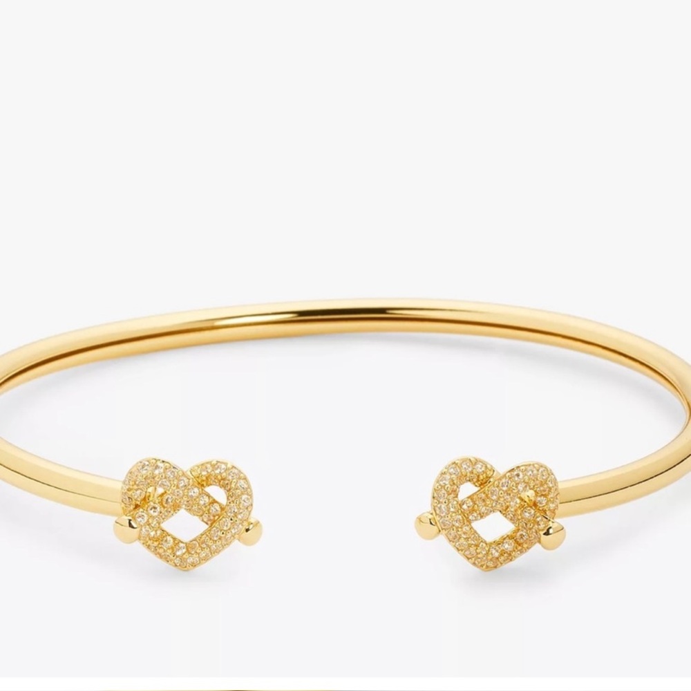 kate spade Loves Me Knot Open Bangle (Gold) w/ dust bag